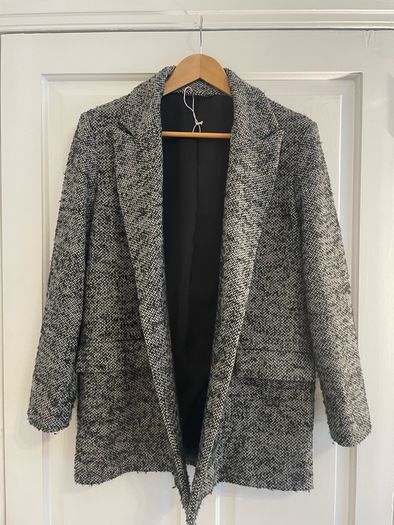 & Other Stories wool herringbone coat