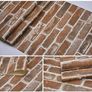 NEW SALE | Peel and Stick Brown Brick Wallpaper, Self-Adhesive Wallpaper, Vinyl Waterproof Vintage Wallpaper, Self-Sticking Wallpaper, Contact Paper for House Decoration Image 5