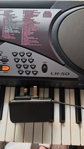 Casio keyboard LK 50 with a stand