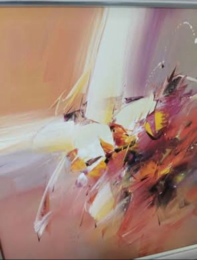 2x large abstract wall art home decor