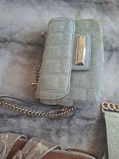 Gold Flats, Bag & Belt Bundle.
