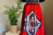 African Print Wrap Skirt Womenswear