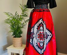 African Print Wrap Skirt Womenswear