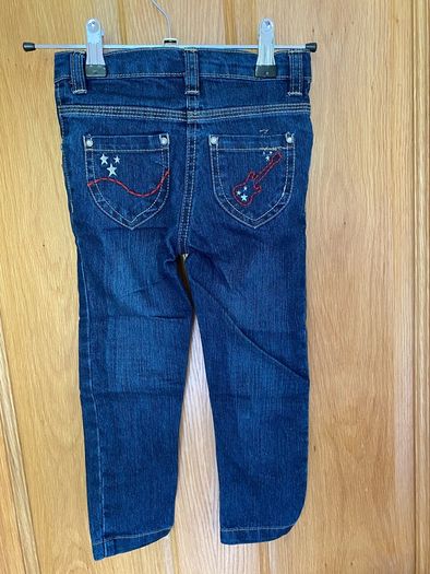 Brand new Girls Lupilu Music Note Denim Jeans 2/3 yr