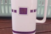 Silk Cut Purple advertising, water jug ,collectors item,,little chip on rim overall good,see pictures for condition, collectors item,,sold as seen
