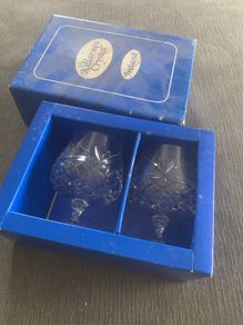 killarney crystal brandy glasses vintage