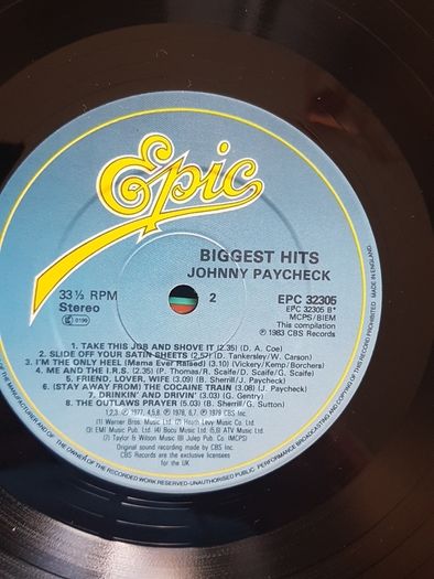 Johnny Paycheck LP
