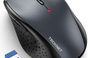 Wireless Mouse for Laptop, 4800 DPI Optical Computer Mice with 6 Adjustable Levels, 30 Months Long Battery Life 2.4G Cordless USB Silent Mouse for Notebook, PC, Office Home Work - Grey
