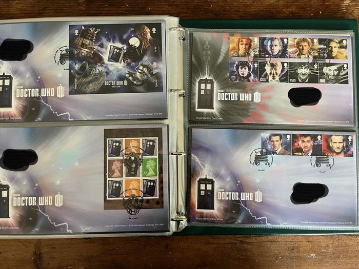 Collection of  77 UK First Day Cover stamps 2010 to 2013 in album