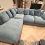 Beautiful Blue Sofa Image 3