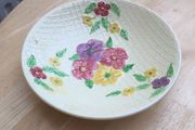 Vintage Wade Heath Floral Yellow Bowl