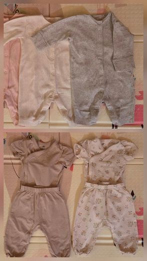 Next and H&M size 62  sleepsuits,bodysuits,trousers Half price