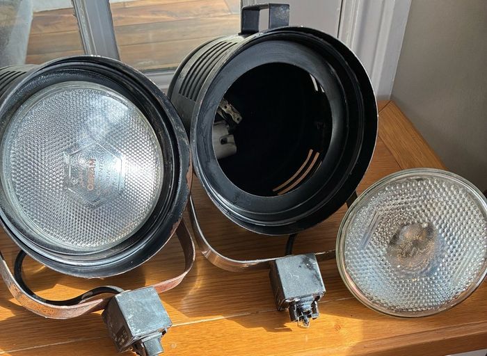 Pair of Vintage industrial Spot Lights