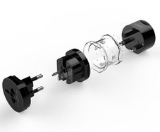 Universal Plug Electrical Adapter Portable Power Socket Outlet All in One Travel Converter Worldwide Use for US/UK/EU/AU