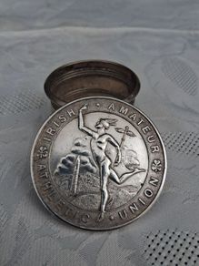 Sterling Silver Irish National Long Jump Medal 1949(48.4 grams)