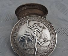 Sterling Silver Irish National Long Jump Medal 1949(48.4 grams)