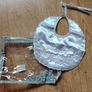 Satin Christening Baby Bib Image 3