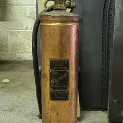 Vintage Brass Fire Extinguisher