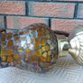 Mosaic Glass Hurricane Lamp Image 3