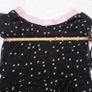 Jacques Vert Black Dusty Pink Polka Dots Tiered Layered Chiffon Flutter Sleeve Midi Dress 14UK/42EU Image 10