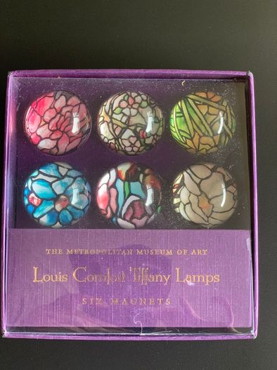 Glass set of Six Domed Magnets