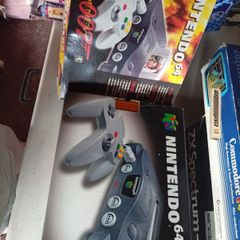 Nintendo 64 boxed with games