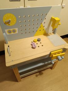 wooden toy workbench