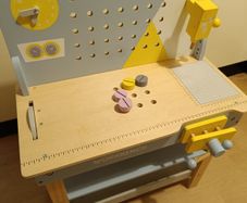 wooden toy workbench