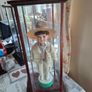 Collector's Porcelain Doll, In A very Large Mahogany Display Case, PRICE IS FOR 1 ONLY these came from a Pub contents, Image 10