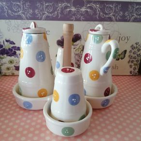 NEW - Ruby's Kitchen Ceramic Table Set