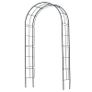 Nature Garden Arch Metal 229x38x113 cm Black Image 5
