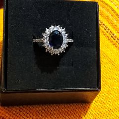 Silver Princess Diana Ring