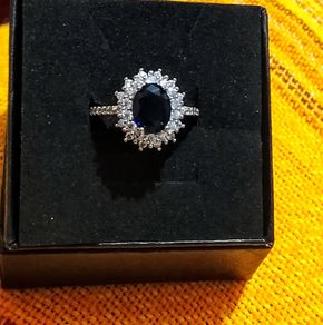 Silver Princess Diana Ring