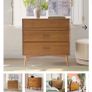 West Elm Solid Wood Mid Century Drawers Image 3