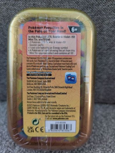 151 Mini Tin Display - Will Sell Separately