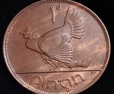 #536 - Ireland - 1928 - One Penny - KM.3