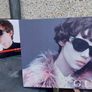 2 x glasses advertising double sided showcards displays items,,nice condition, well known brands , sold as seen , Image 3