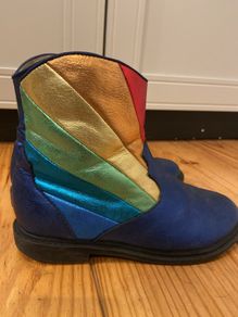 Next irisdecent rainbow cowboy boots size 12
