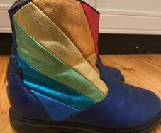 Next irisdecent rainbow cowboy boots size 12