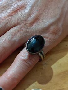 Sterling Silver Ring - Size L - Stamped for Silver (S46)