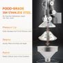 Brand New Professional Citrus Press Manual Metal Juice Extractor - Silver Image 3