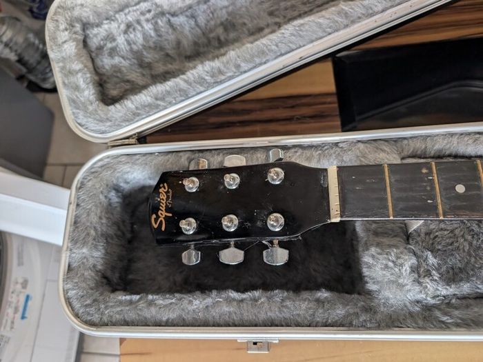 Squier by Fender electro acoustic and hard case