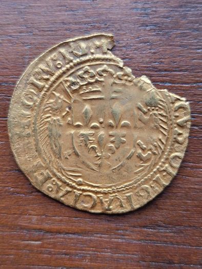 1507 Hammered French Gold Ecu with Porcupine, Louis XII.