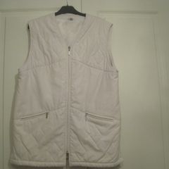 White/Cream Laura Lebek Zip Up Gilet