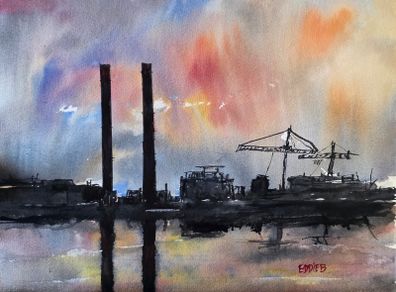 poolbeg watercolour