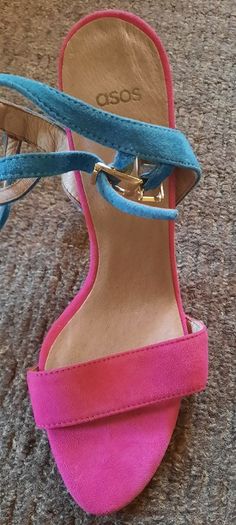 Summer Pink and Green ASOS High Heels(Size:6)