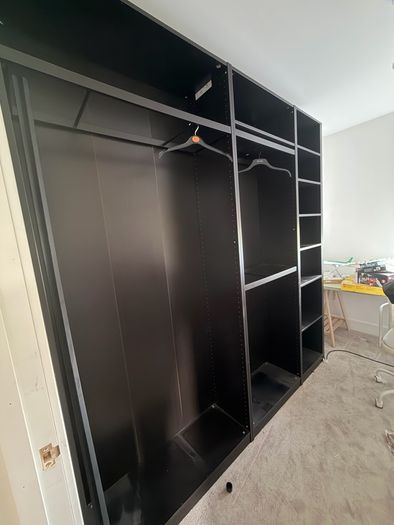 3 Ikea Pax wardrobes