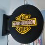 Harley-Davidson Inspired LED Light Box Sign, Motorcycle Garage Wall Light, Biker Man Cave Decor, Workshop Sign, Motorbike Gift Image 4