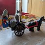 vintage Lego set 6022 1984 knights with horse and cart Image 5