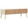 Coffee Table with 4 Drawers 110x50x40 cm Solid Pinewood Image 2